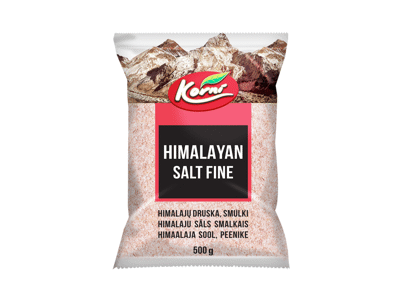 Himalajų druska KORNI smulki, natūrali, 500 g