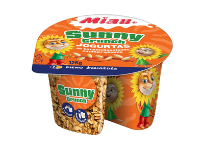 Jogurtas MIAU SUNNY CRUNCH, 6,6 %, 125 g