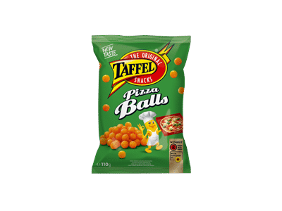 Kukurūzų traškučiai TAFFEL, picos skonio, 110 g