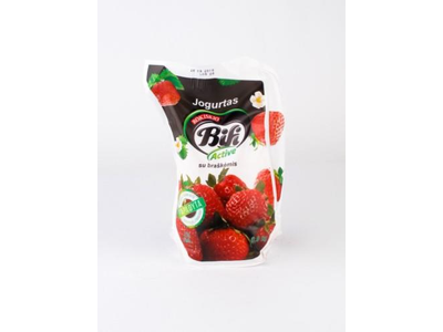Jogurtas BIFI ACTIVE, 2 %, su braškėmis, 0,9 kg