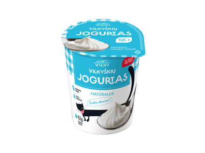 	Natūralus VILKYŠKIŲ jogurtas VILVI, 6 % rieb., 350 g