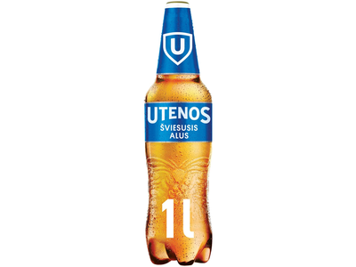 Šviesusis alus UTENOS UTENOS (5%), 1 l