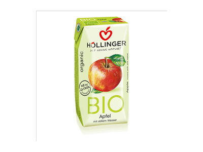Ekologiškas obuolių nektaras HOLLINGER BIO (60%), 200 ml