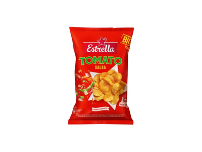 Bulvių traškučiai ESTRELLA, aštrių pomidorų skonio, 180 g