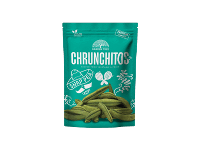 Vakuume kepintos žirnių ankštys CHRUNCHITOS, 45 g