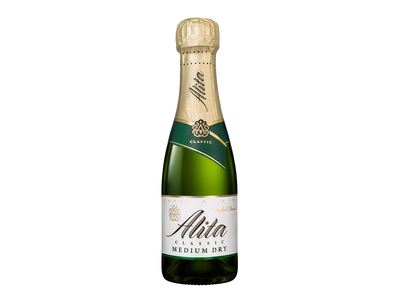 Putojantis vynas ALITA Chardonnay, pusiau sausas, 11 %,  0,2 l