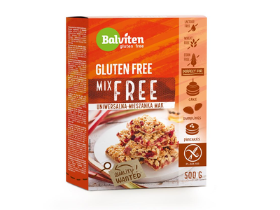 Universalus miltų mišinys BALVITEN GLUTEN FREE, 500 g
