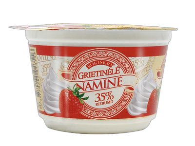 Grietinėlė ROKIŠKIO NAMINĖ, 35 %, 200 g