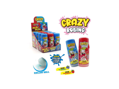 Skystas saldainis CRAZY ROLLING, įvairių skonių, 60 ml