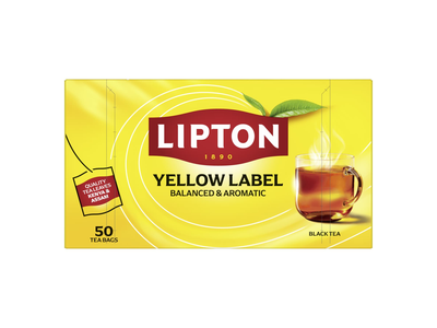 Juodoji arbata LIPTON YELLOW LABEL, 25 vnt