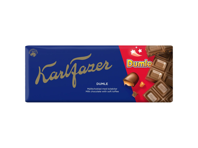 Pien. šokoladas su kar. K. FAZER DUMLE, 180 g