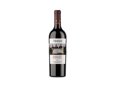 Raudonasis pusiau saldus vynas TAMADA KINDZMARAULI, 750 ml