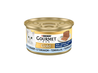 Konserv. kačių ėdalas GOURMET GOLD tuno putėsiai, 85 g