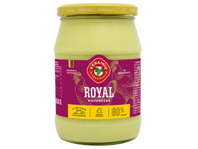 Majonezas KĖDAINIŲ ROYAL 80% rieb., 610g
