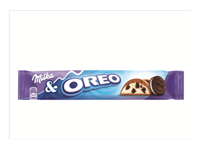 Pieninio šokolado batonėlis MILKA su vanilės skonio įdaru, 37 g
