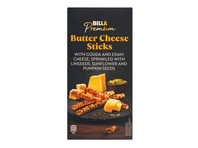 Sviestinės sūrio lazdelės, BILLA PREMIUM, 100 g