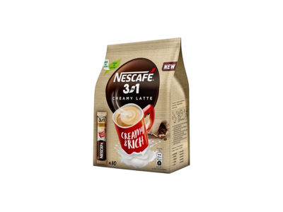 Kavos gėrimas NESCAFE 3IN1 CREAMY LATTE, 10 vnt.