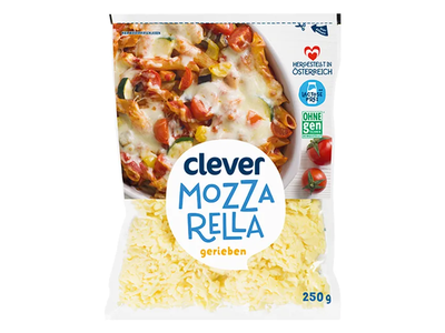 Tarkuotas Mozzarella sūris CLEVER, 250 g