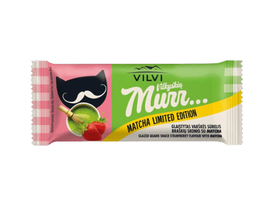 Gl. varškės sūrelis MURR, braškinės mačios sk., 30 % rieb., 40 g