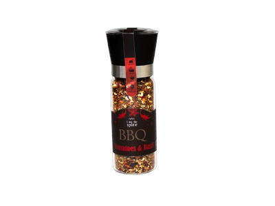 Prieskonių mišinys I AM THE SPICE, BBQ Tomatoes & Basil, malūnėlyje, 150 g