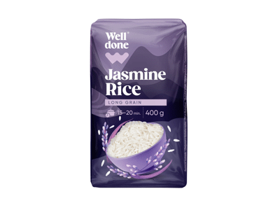 Ryžiai JASMINE WELL DONE, 400 g