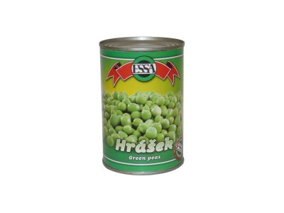 Žalieji žirneliai ESSA, skardinėje, 400g/240g