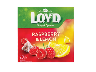 Vaisinės arbatos gėrimas LOYD, aviečių ir 