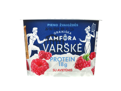 Varškė su avietėm GRAIKIŠKA AMFORA,0,8%,200g