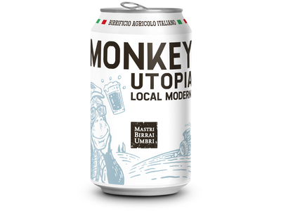 Alus MONKEY, Utopia Local Modern IPA, 5,6%, 0,33 l, skardinė D