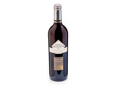 Sausas raudonas vynas TERRA ARGENTA MENDOZA MALBEC (12,5%), 0,75 l