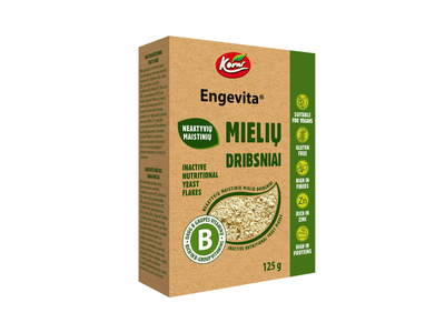 Neaktyvių maistinių mielių dribsniai ENGEVITA, 125 g
