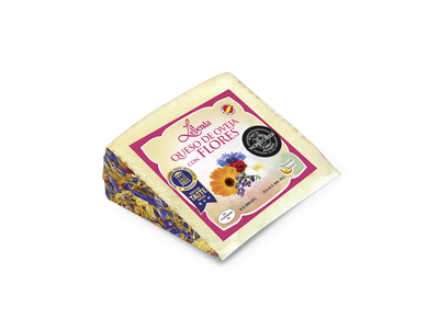 Kietasis avių pieno sūris LA LEYENDA, su gėlėmis, brandintas 5 mėn, 150g