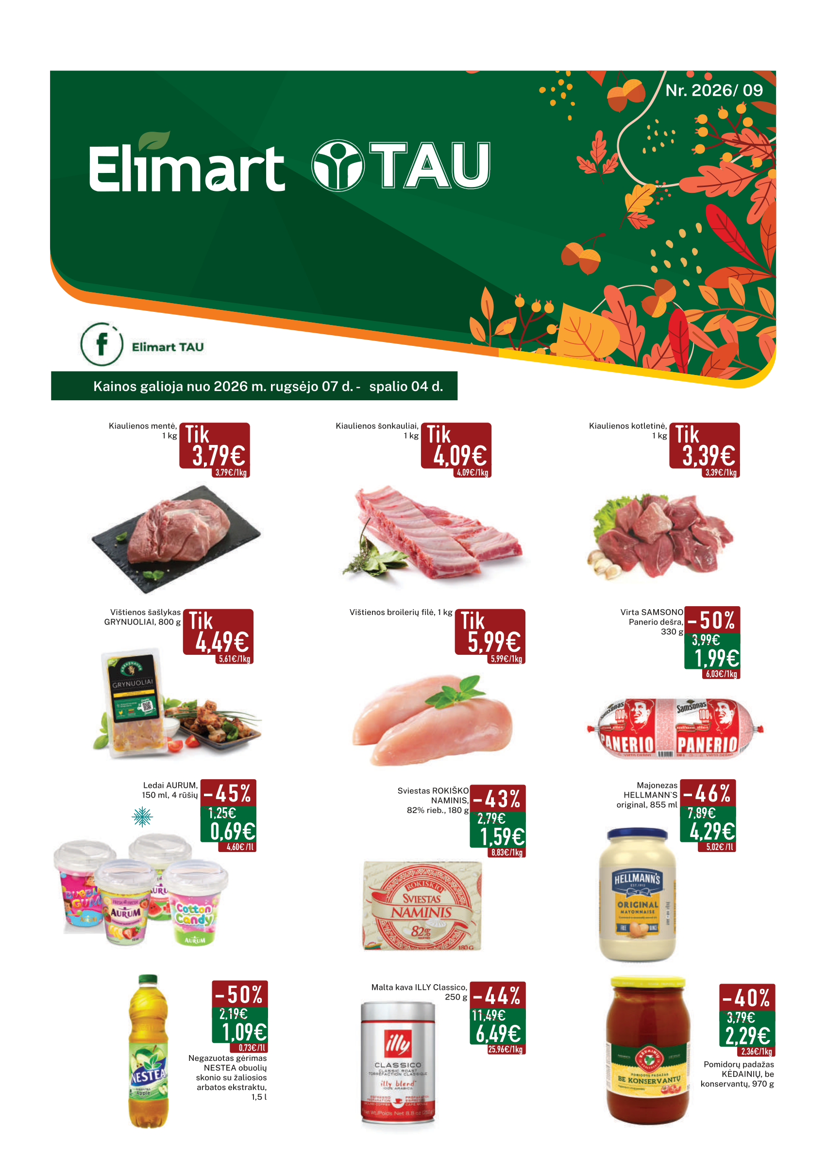 Elimart TAU – 1 puslapis