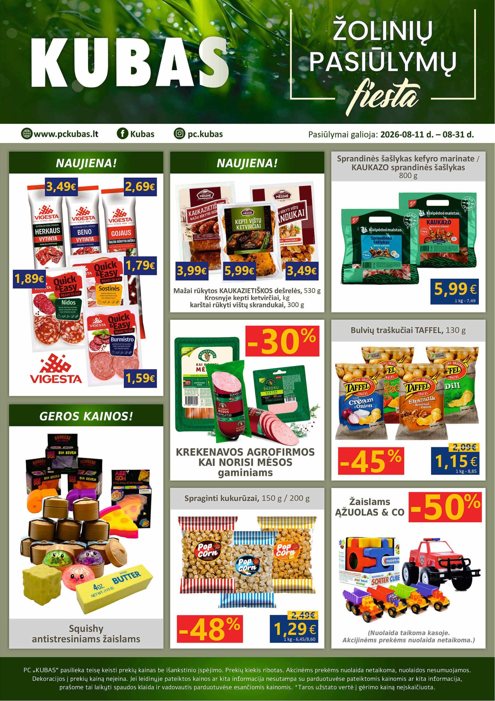 ŽOLINIŲ PASIŪLYMŲ fiesta – 1 puslapis