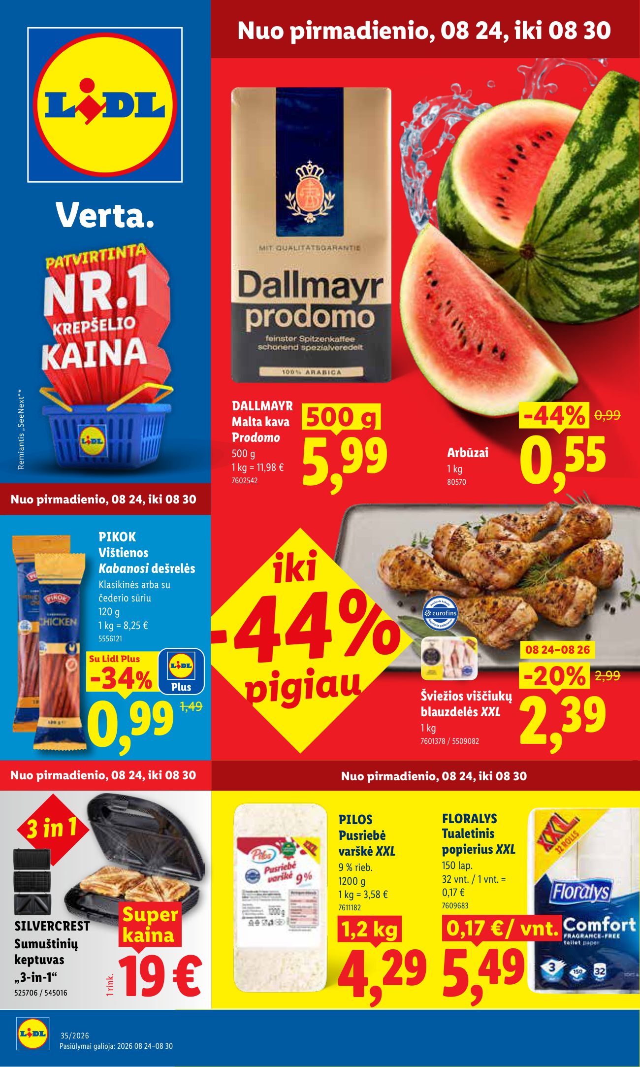 Lidl leidinys – 1 puslapis