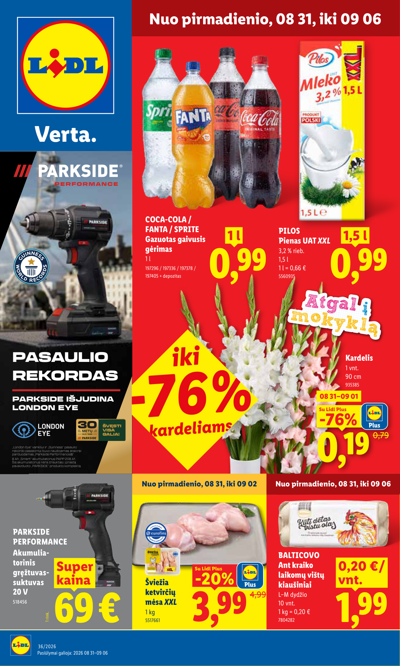 Lidl leidinys – 1 puslapis