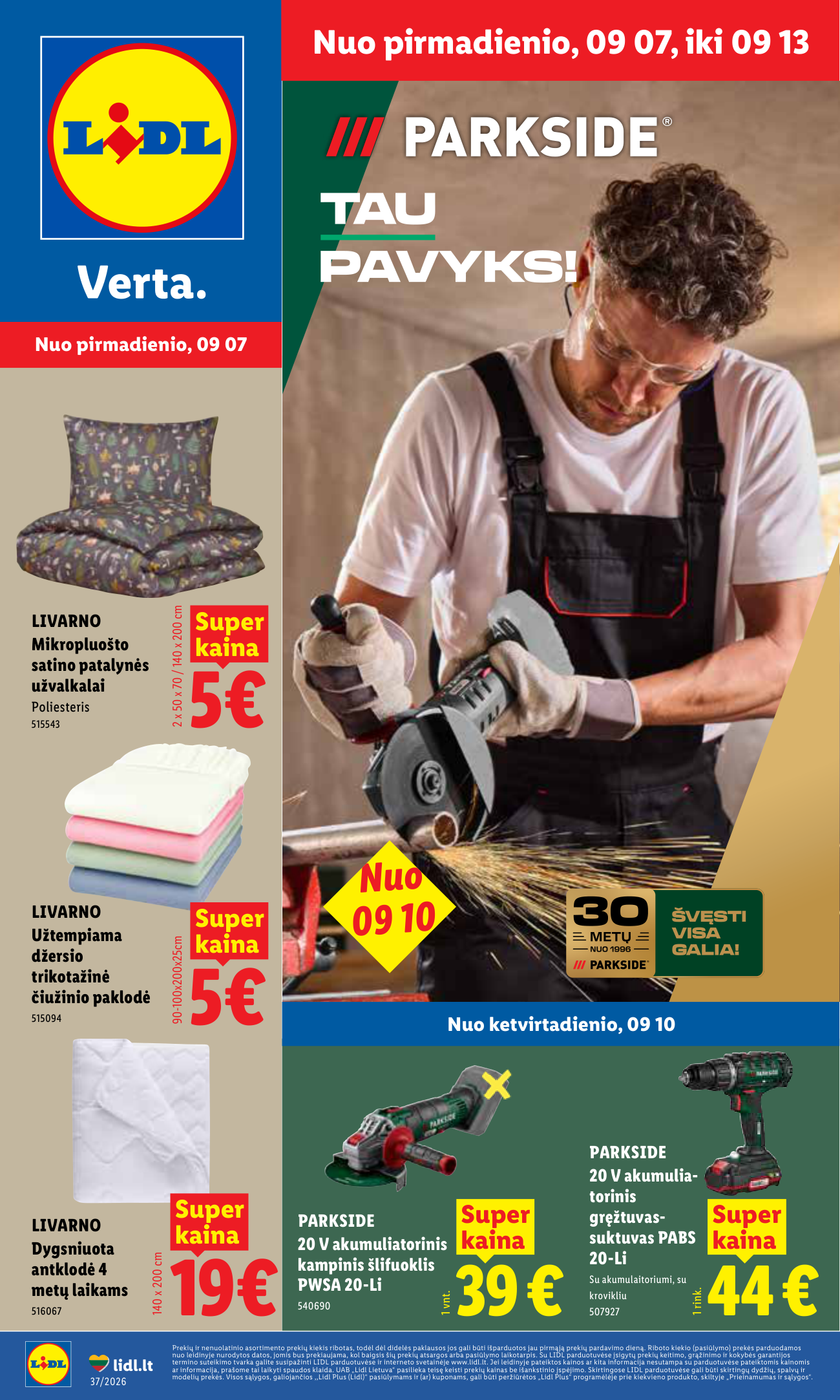 Lidl leidinys – 1 puslapis
