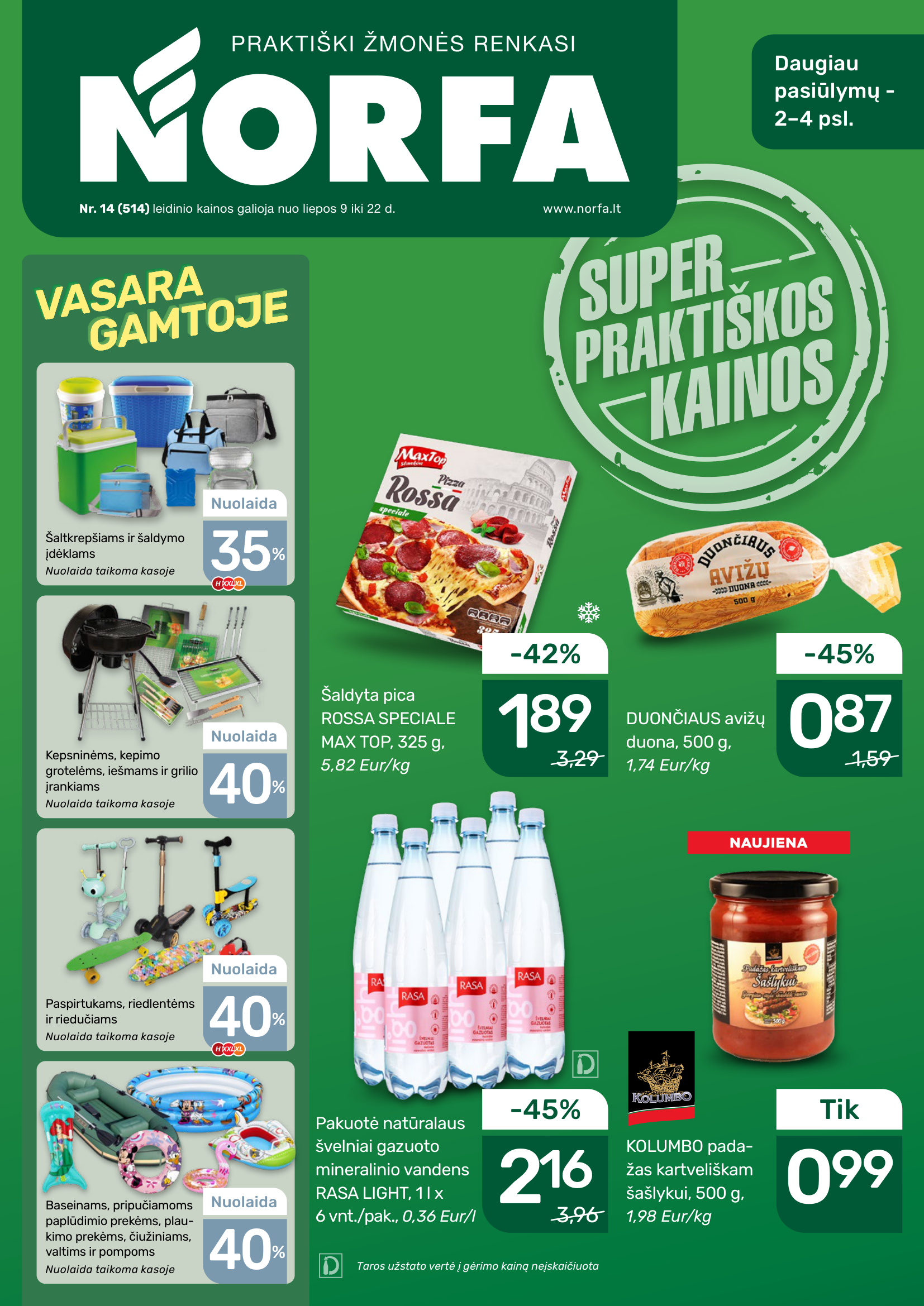 Norfa leidinys – 1 puslapis