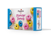 Spurgos POPPIES, Monster Donuts, (3x3) 9 vnt, 324g