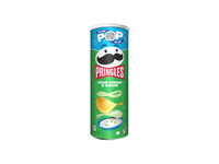 Traškus užkandis PRINGLES, grietinės ir svogūnų sk., 165 g