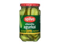 Užkandžių agurkai SPILVA (pjaustyti išilgai), 460 g