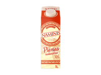 Pienas ROKIŠKIO NAMINIS, natūralus, 1 l, 3,5% Elopak (M)