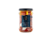 Sūriu įdarytos raudonos vyšninės paprikos WELL DONE PREMIUM, rapsų aliejuje, 250 g