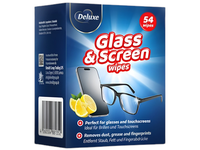 Drėgnos servetėlės Glass&Screen Deluxe 54vnt. Lemon