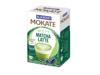 Žaliosios arbatos gėrimas MOKATE latte matcha mėlynių skonio, 6x14g