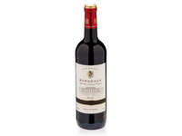 Raudonasis sausas vynas BORDEAUX (12,5%), 0,75 l