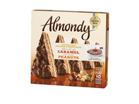 Šaldytas karamelinis pyragas ALMONDY, su žemės riešutais (12x100g), 1,2 kg