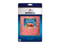 Karštai rūkytas VILNIAUS servelatas, a. r., 100 g
