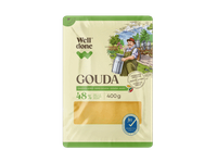 Gaudos sūris WELL DONE (riekelės), 48 % rieb. s. m., 400 g