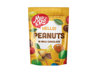 Žemės riešutai MIO&RIO pieninio šokolado, cukraus apvalkale, 240 g